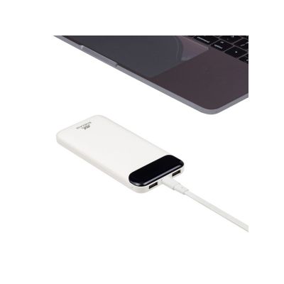 RIVACASE VA2240 (10000mAh) с дисплеем, белый, внешний аккумулятор 12/48-10