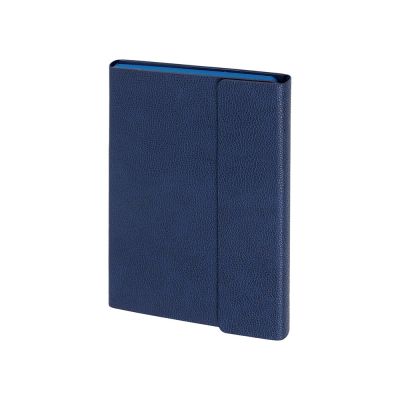 Ежедневник недатированный с магнитным клапаном А5 Venezia, темно-синий-0