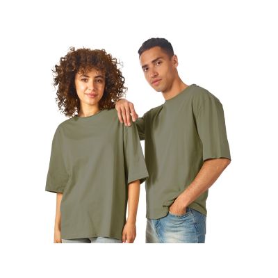 Футболка оверсайз Liyon унисекс, хаки-0