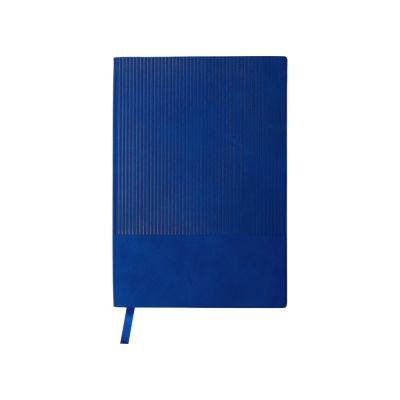 Набор блокнот в гибкой обложке А5 и металлическая шариковая ручка Nabokov, синий-3