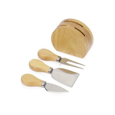 Набор из ножей для сыра на подставке-0