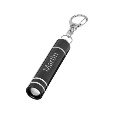 Nunki брелок-фонарик со светодиодными лампами, черный-3