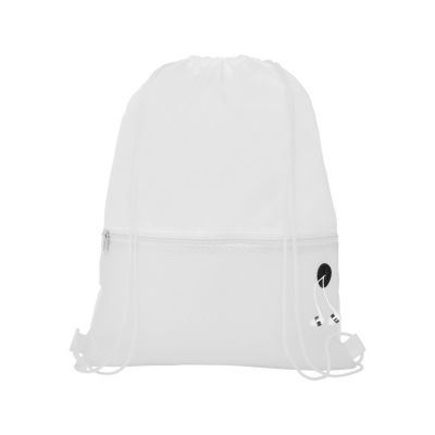 Сетчатый рюкзак со шнурком Oriole, белый-3