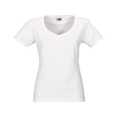 Футболка Heavy Super Club 2.0 женская с V-образным вырезом, белый-5