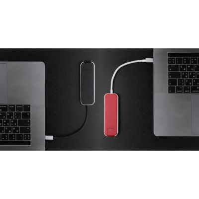 Хаб USB Rombica Type-C Chronos Red-11