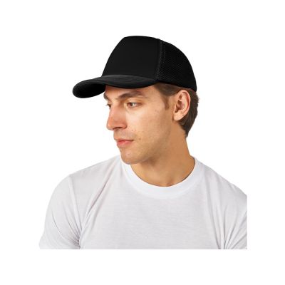 Бейсболка с сеткой Newport, черный-1