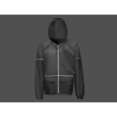 Короткий дождевик Tornado со светоотражающими элементами, белый-7