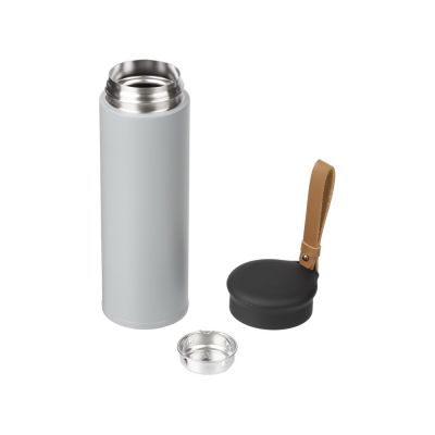 Вакуумный термос Engage, 450 мл, тубус, средне-серый-1