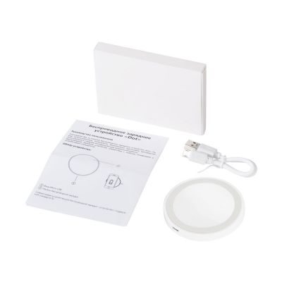 Беспроводное зарядное устройство Dot, 5 Вт, белый-8