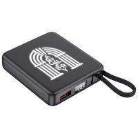 Внешний акуумулятор с подсветкой лого Nex, 5000 мАч, черный