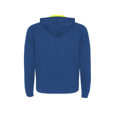 Толстовка на молнии Fuji, королевский синий/неоновый желтый-1