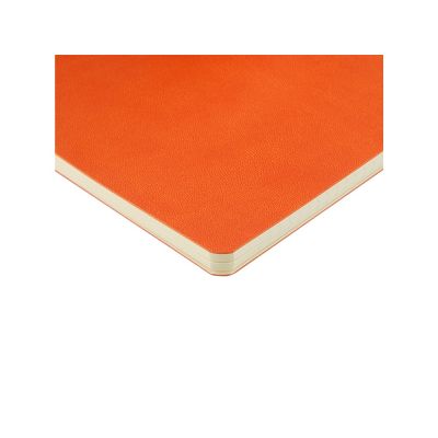 Бизнес тетрадь А5 Megapolis flex 60 л. soft touch клетка, оранжевый-3