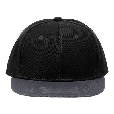 Бейсболка с прямым козырьком Los Angeles 2.0, черный/серый меланж-5