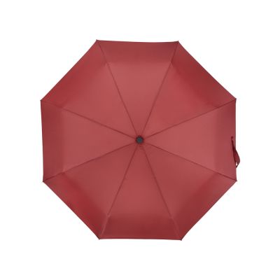 Зонт складной Cary, полуавтоматический, 3 сложения, с чехлом, бордовый-5