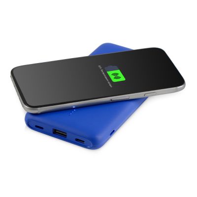 Внешний беспроводной аккумулятор с подсветкой лого Reserve X v.2, 8000 mAh, ярко-синий-2