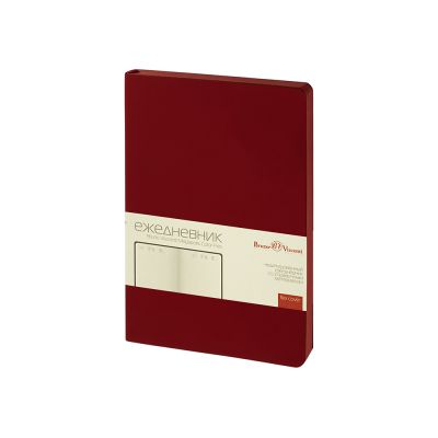 Ежедневник недатированный А5 Megapolis Color Flex New, бордовый-0