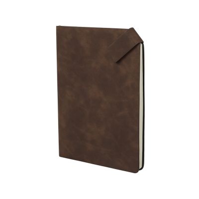 Блокнот А5 в гибкой обложке Chaplin, шоколадный-1