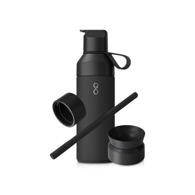 Подарочный набор Ocean Bottle 3-в-1 объемом 500 мл - Obsidian Black-0