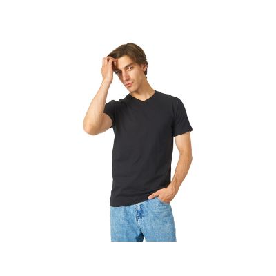 Футболка Heavy Super Club мужская с V-образным вырезом, черный-1