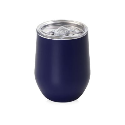 Вакуумная термокружка Sense, непротекаемая крышка, темно-синий-0