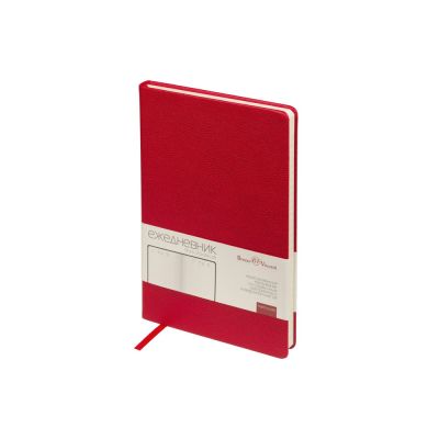 Ежедневник недатированный А5 Loft, красный-0