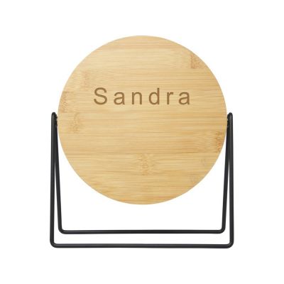 Настольное зеркало в бамбуковой раме Hyrra, natural-4