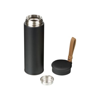 Вакуумный термос Engage, 450 мл, тубус, черный-1