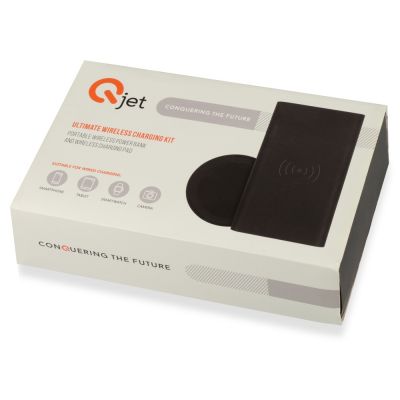 Портативный набор с беспроводным зарядным устройством (power bank) Force, 8000 mAh-12