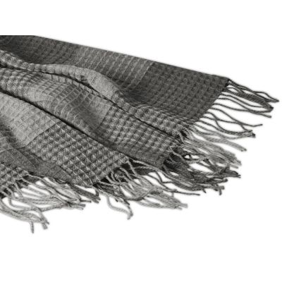 Плед акриловый Gaufre, серый-1