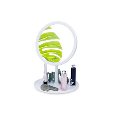 Косметическое зеркало с LED-подсветкой Beautific, белый-0