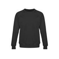 Свитшот оверсайз с рукавом реглан Belgrade, унисекс, черный