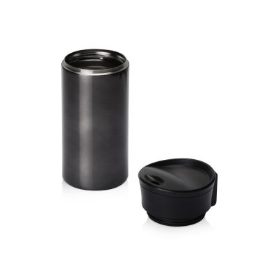 Вакуумная термокружка с кнопкой Upgrade, Waterline, тубус, матовая сталь-2