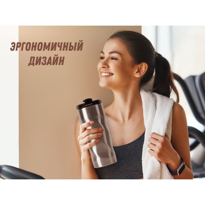 Термокружка Гедж 450мл, серебристый-8