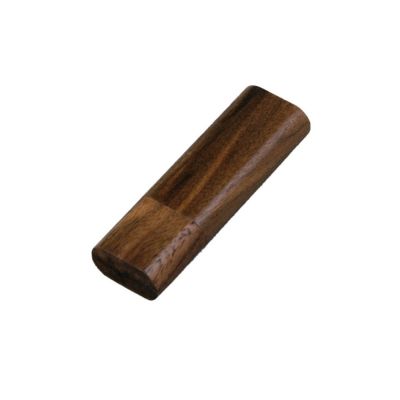 Флешка эргономичной прямоугольной формы, с округленными краями, дерево, 32 Гб, коричневый-0