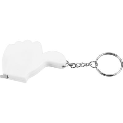 Брелок-рулетка, 1 м., белый-0