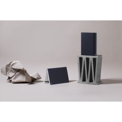 Блокнот в твердом переплете Karst формата A5, темно-синий-3