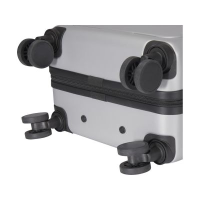 Rover Pro 20-дюймовый чемодан на колесах из материалов, переработанных согласно стандарту GRS, объемом 40 л - Серебряный-7