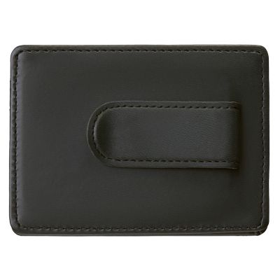 Картхолдер для двух карт и наличных денег с зажимом Crave, черный-2