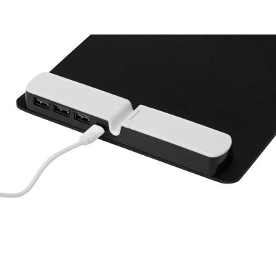 Коврик для мыши со встроенным USB-хабом Plug-3
