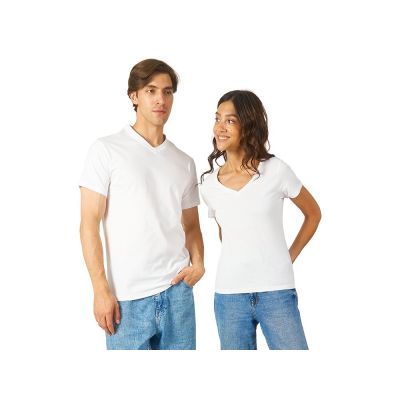 Футболка Heavy Super Club 2.0 женская с V-образным вырезом, белый-4