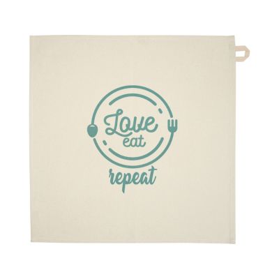 Alora кухонное полотенце из переработанного хлопка плотностью 200 г/м² - бежевый овсяный-2