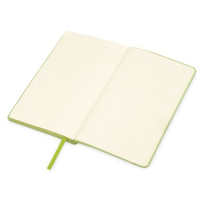 Блокнот Notepeno 130x205 мм с тонированными линованными страницами, зеленое яблоко-3