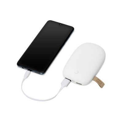 Внешний аккумулятор в форме камня Stone, 7800 mAh, белый-1