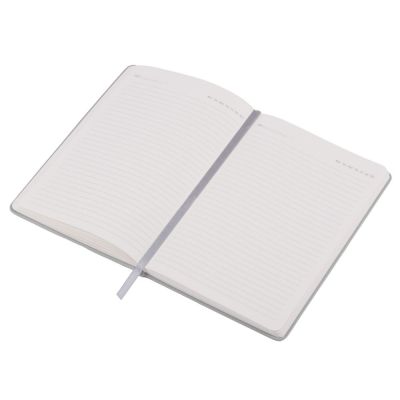 Бизнес-блокнот C2 софт-тач, твердая обложка, 128 листов, серый-3