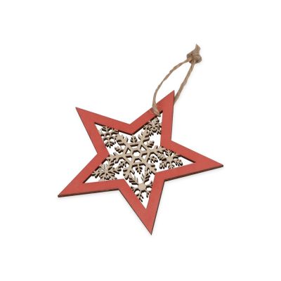 Подвеска деревянная Звездочка-0
