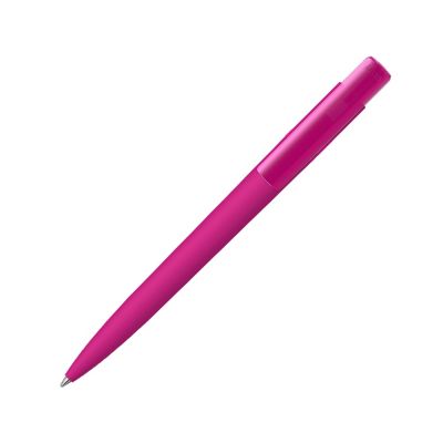 Шариковая ручка RECYCLED PET PEN PRO K transparent GUM soft-touch, розовый-0