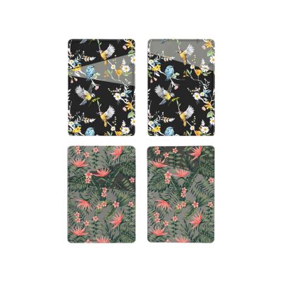 Картхолдер на 3 карты типа бейджа с возможностью полноцветной УФ-печати, софт-тач-0