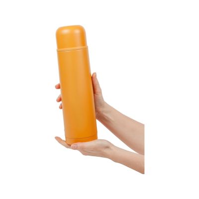 Термос Relaxika 101 (1 литр), желтый (без лого)-13