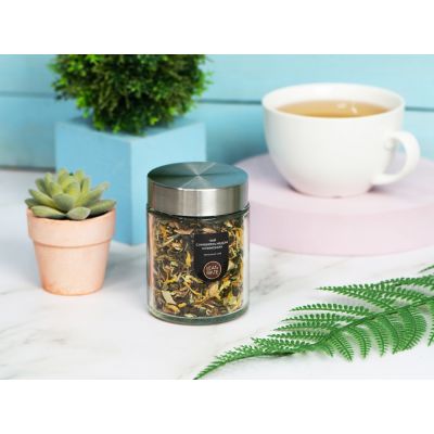 Чай зеленый, серия Essence, с медом, имбирем и лимоном, стеклянная банка-3