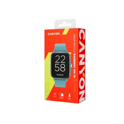 Умные часы CANYON Barberry SW-79, IP 67, BT 5.1, сенсорный дисплей 1.7, морская волна-5